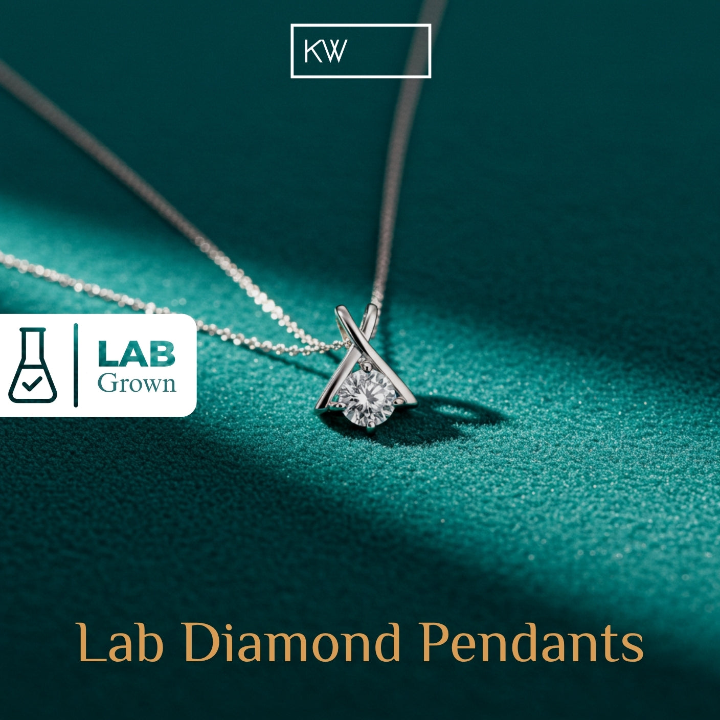 Lab Diamond Pendants