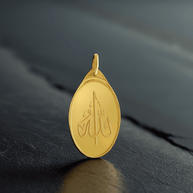 5 Grams Gold Pendant 24K – (ALLAH) Design