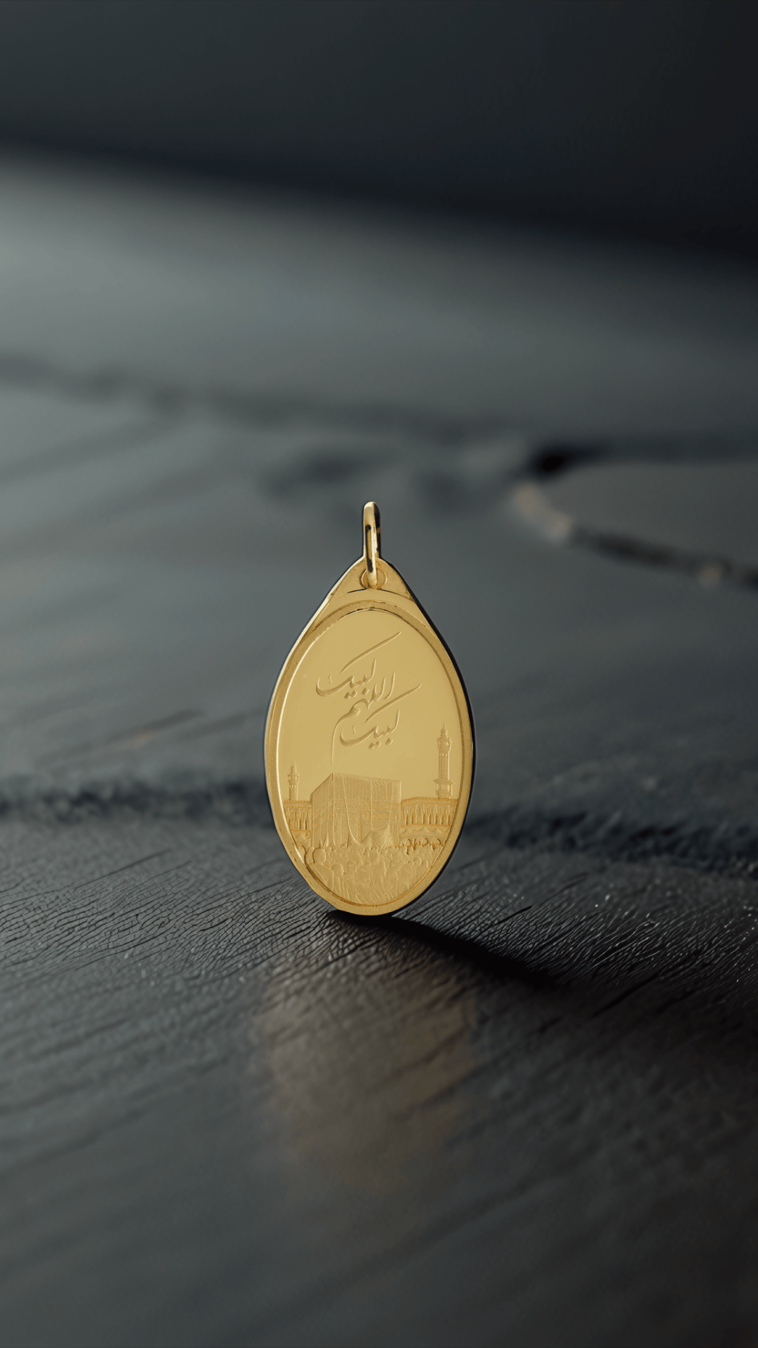 10 Grams Gold Pendant 24K – (KAABA) Design