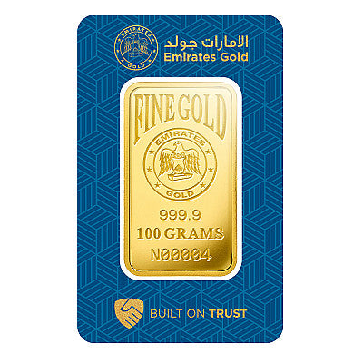 Emirates 100 Gram Gold Bar