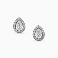 The Pear Halo Diamond Earrings (1.27ctw) – 18k Gold
