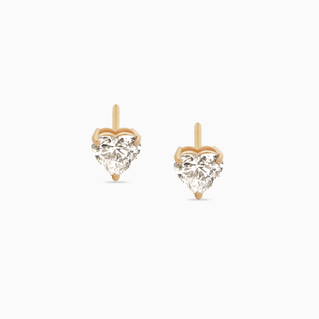 Pure Heart Diamond Studs