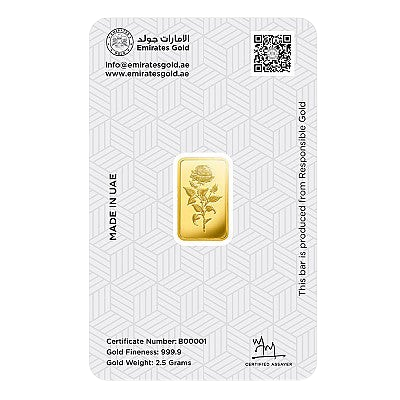 Emirates 2.5 Gram Gold Bar