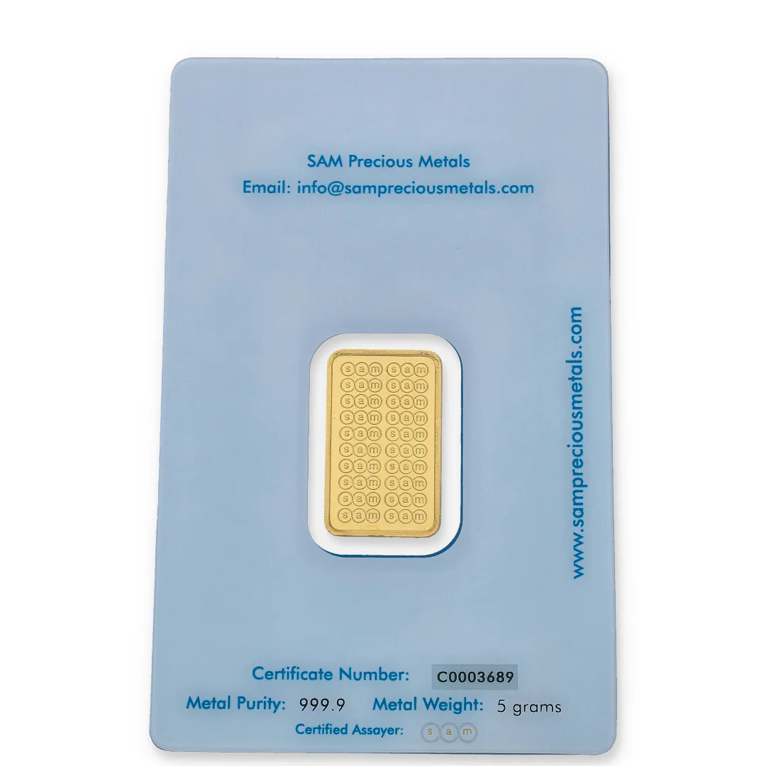 SAM 5 Grams Gold Bar