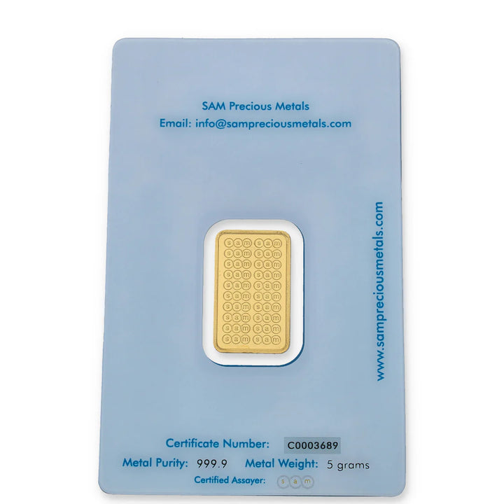 SAM 5 Grams Gold Bar