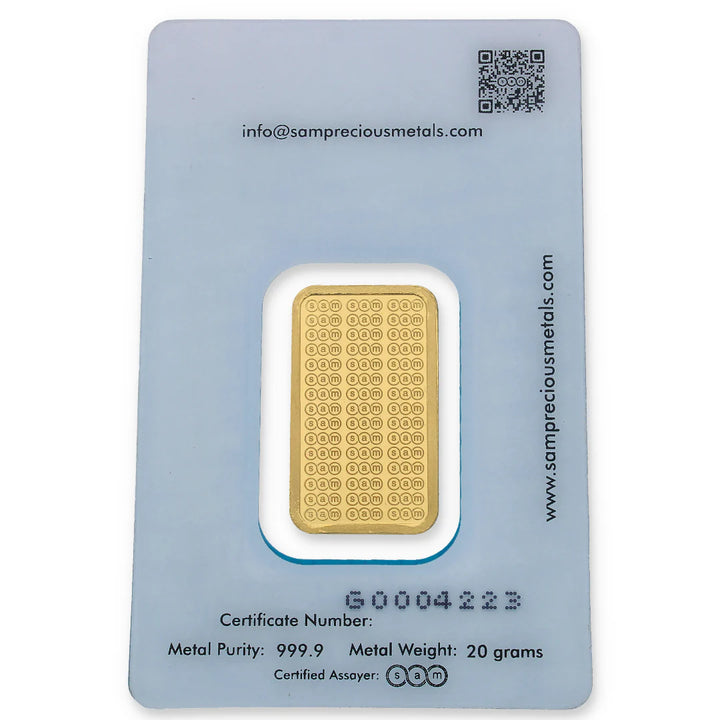 SAM 20 Grams Gold Bar