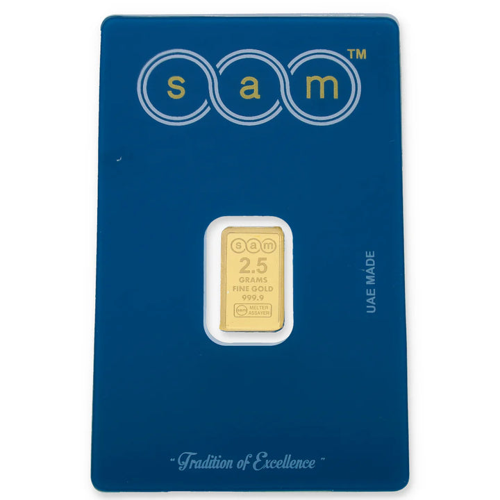 SAM 2.5 Grams Gold Bar