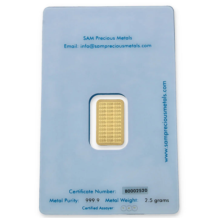 SAM 2.5 Grams Gold Bar