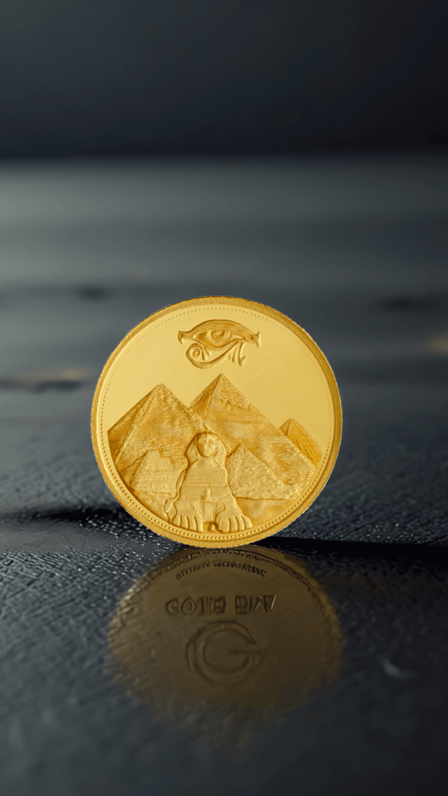 15.55g Gold Coin (Half Ounce) – Pyramids Design