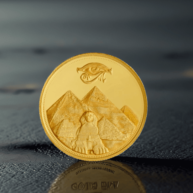 15.55g Gold Coin (Half Ounce) – Pyramids Design