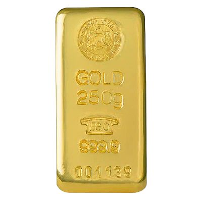 Emirates 250 Gram Gold Bar