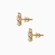 The 5-Petal Marquise Diamond Floral Studs (0.90ctw)