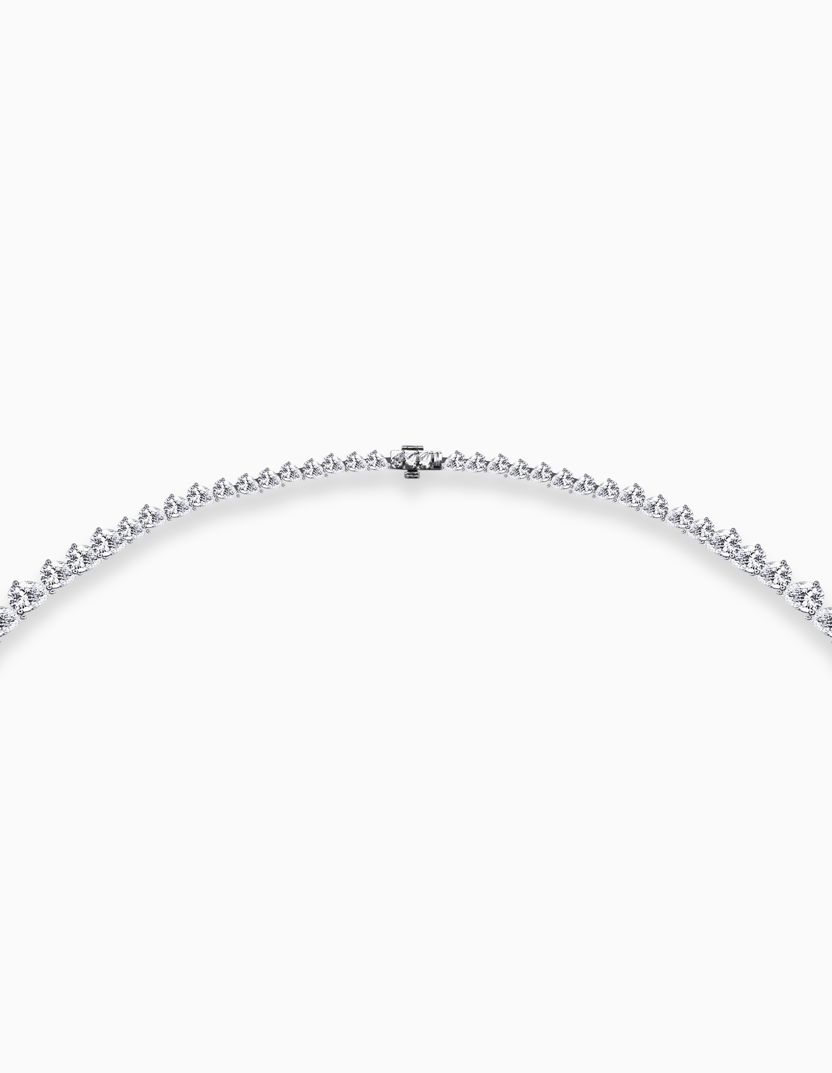 Pear Drop Lab Grown Diamond Necklace – 25.83ctw in 18k White Gold