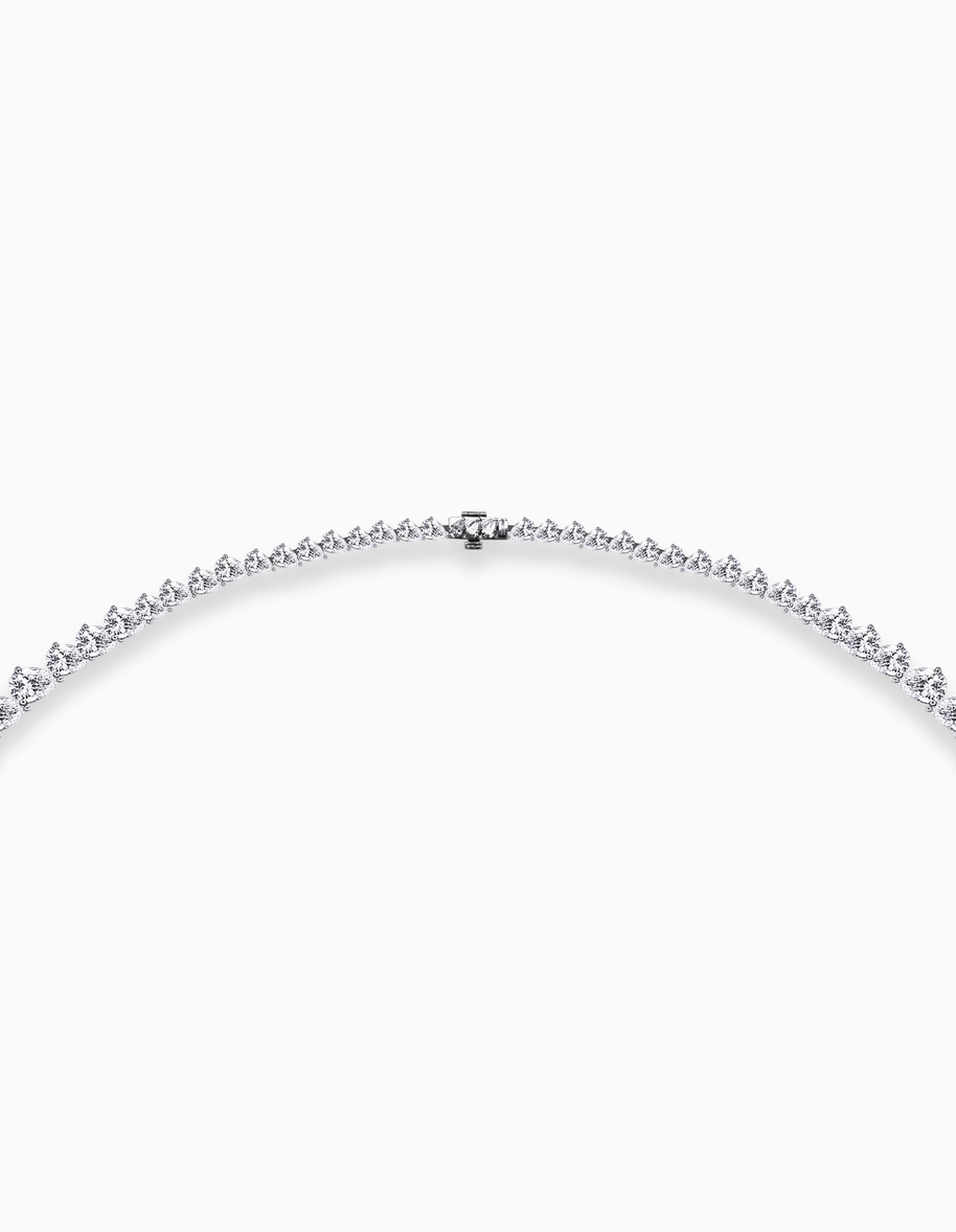 Pear Drop Lab Grown Diamond Necklace – 25.83ctw in 18k White Gold