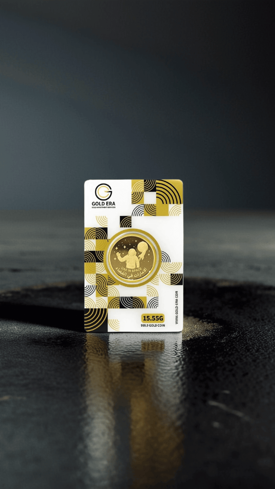 15.55g Gold Coin 24K (Half Ounce) – UAE in Space Design