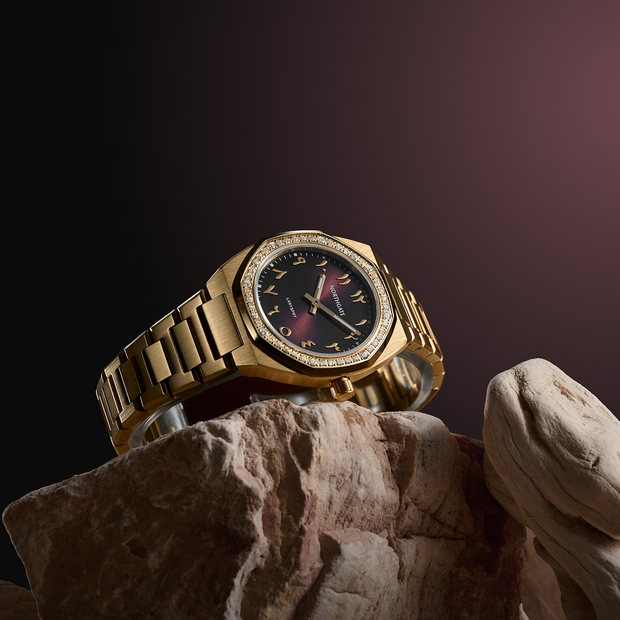 Nutella brown diamond gold size 34mm