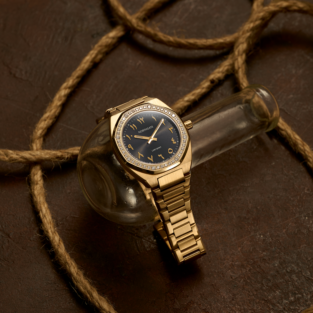 Royal black diamond gold size 34mm