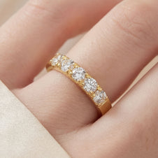Classic Diamond Band Ring 0.61ct 18K Yellow Gold