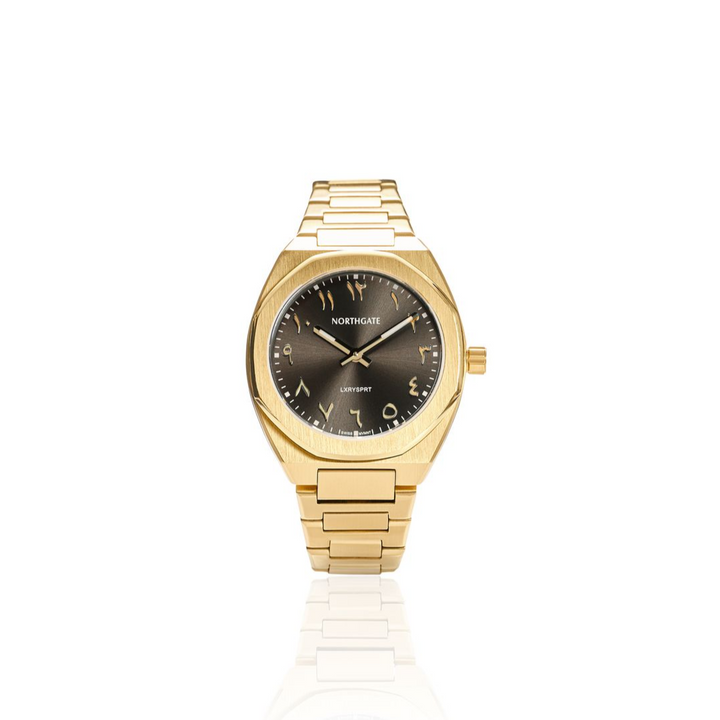 ⁠Royal black gold with Arabic Number