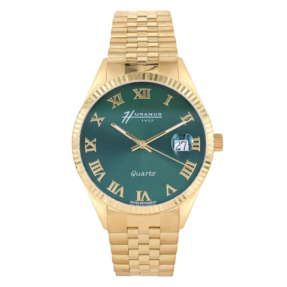 Huranus 1937 XR Gent Green R Gold Watch