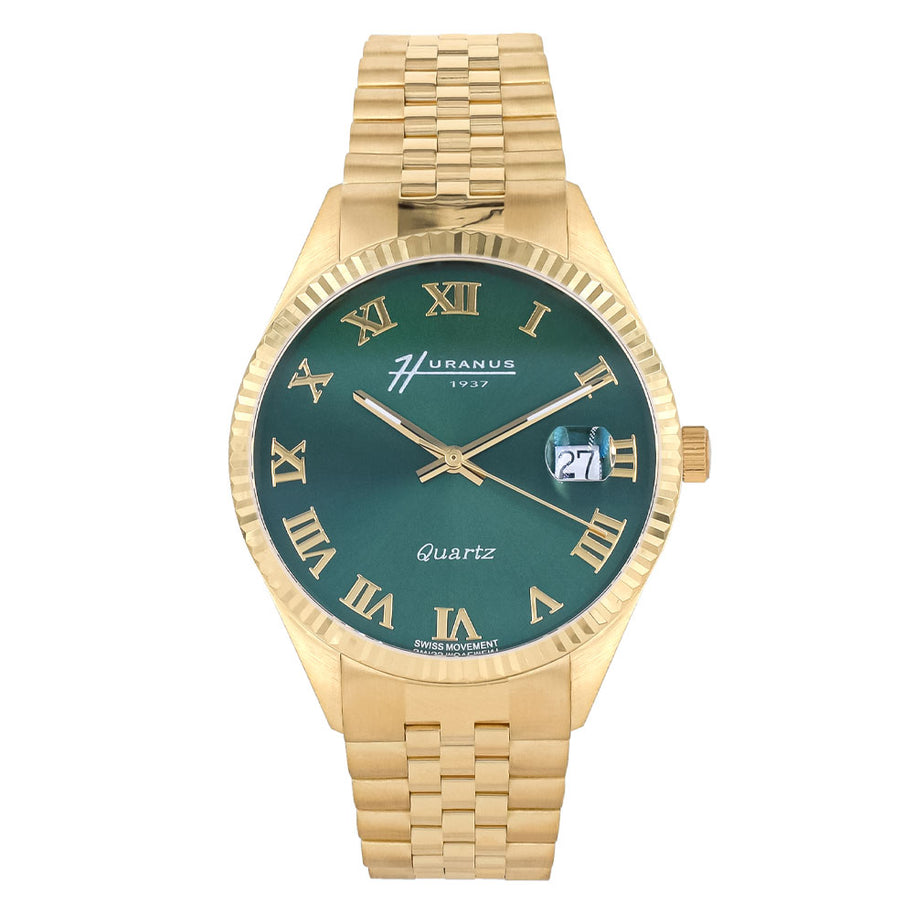 Huranus 1937 XR Gent Green R Gold Watch