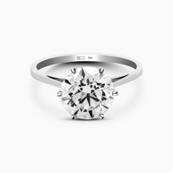 Signature Solitaire Diamond Ring 2.5ct 18K White Gold