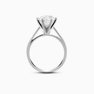 Signature Solitaire Diamond Ring 2.5ct 18K White Gold