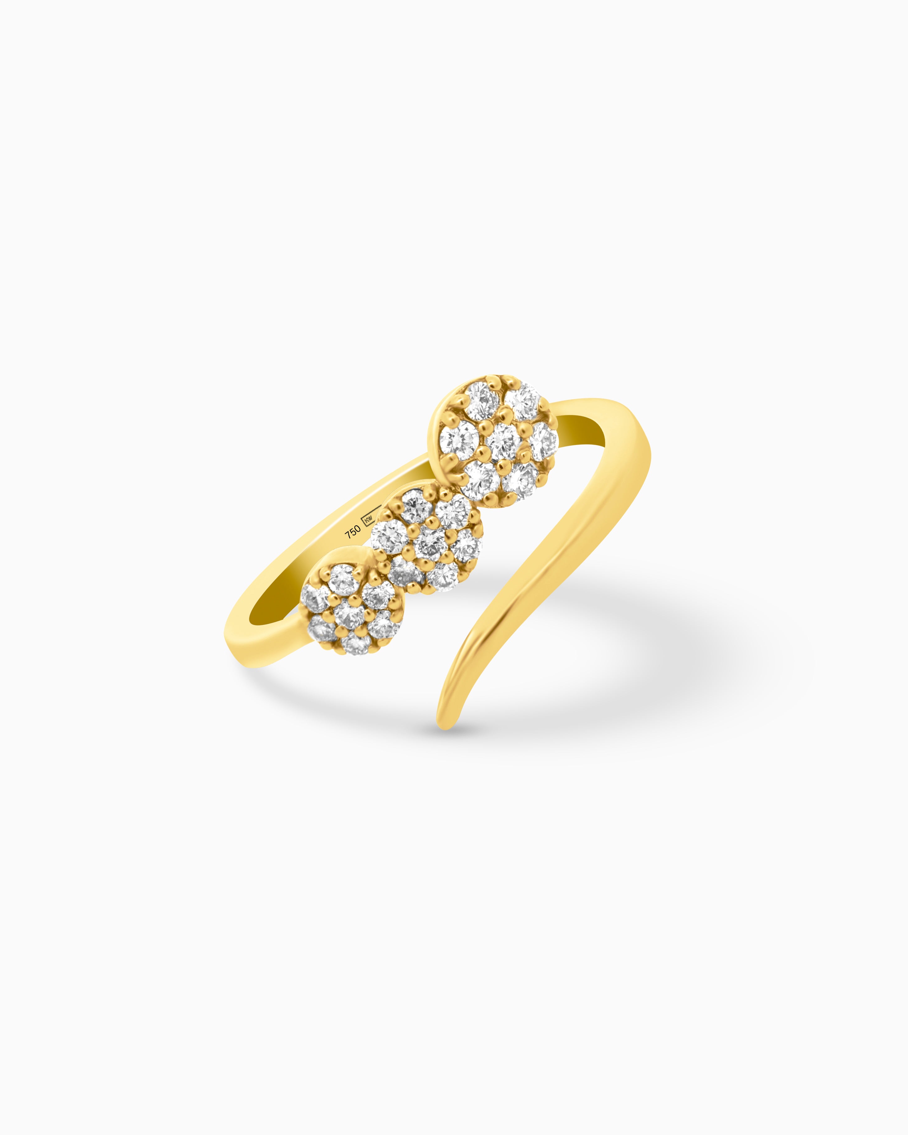 1ct Natural Diamond Open Ring