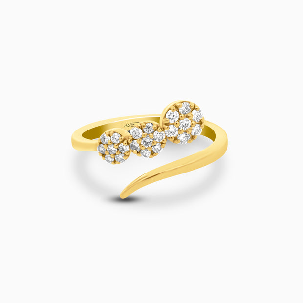 1ct Natural Diamond Open Ring