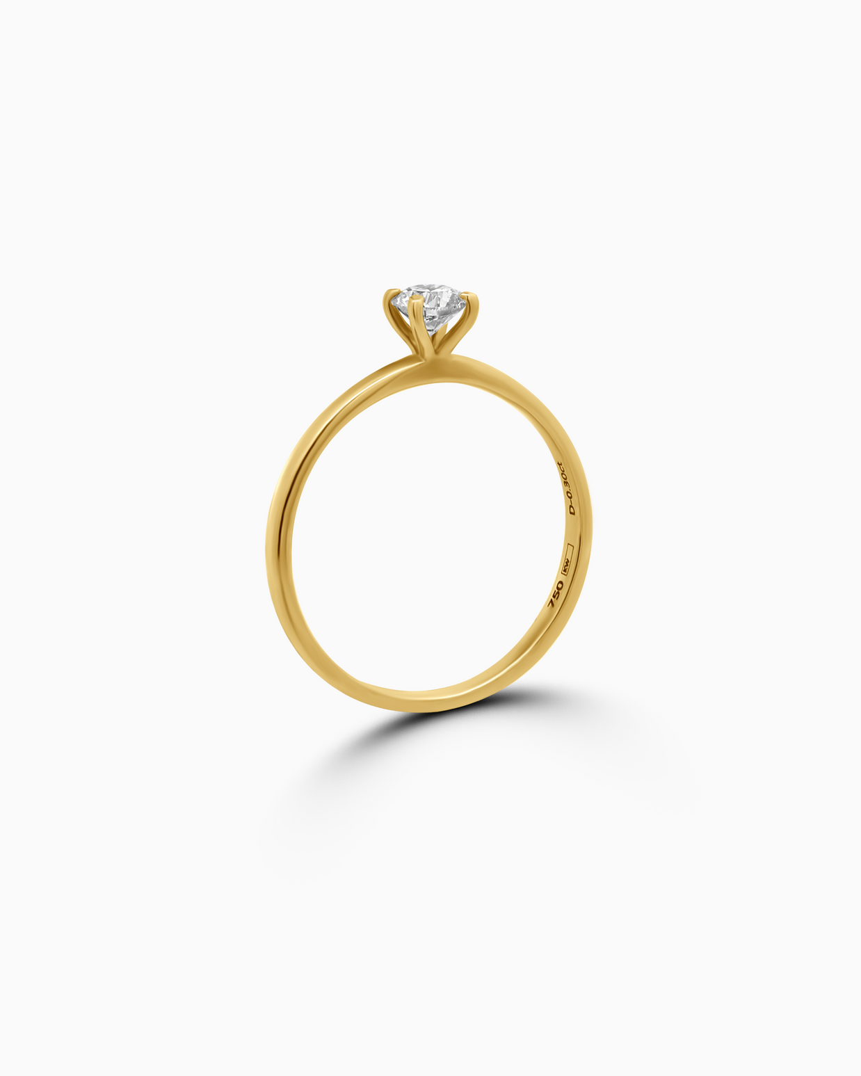 0.30ct Natural Round Brilliant Diamond Ring