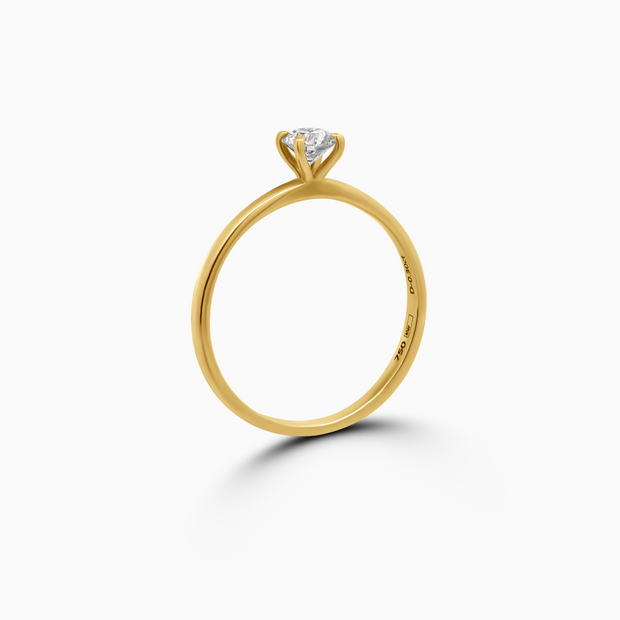 0.30ct Natural Round Brilliant Diamond Ring
