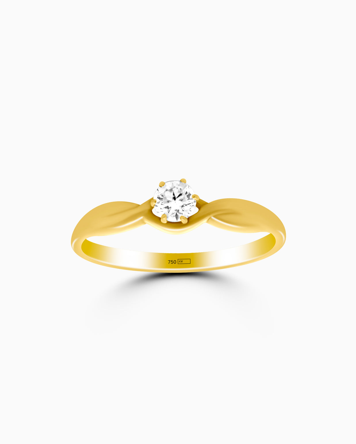 Elegant Prong Solitaire Ring