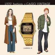 Casio Vintage Ladies Gold-tone Stainless Steel Strap Watch - LA680WGA-1DF
