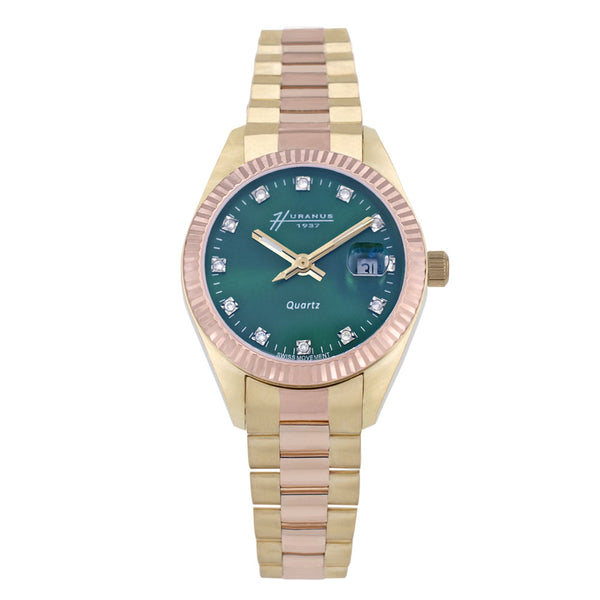 Huranus 1937 XR Lady Green C Gold Watch