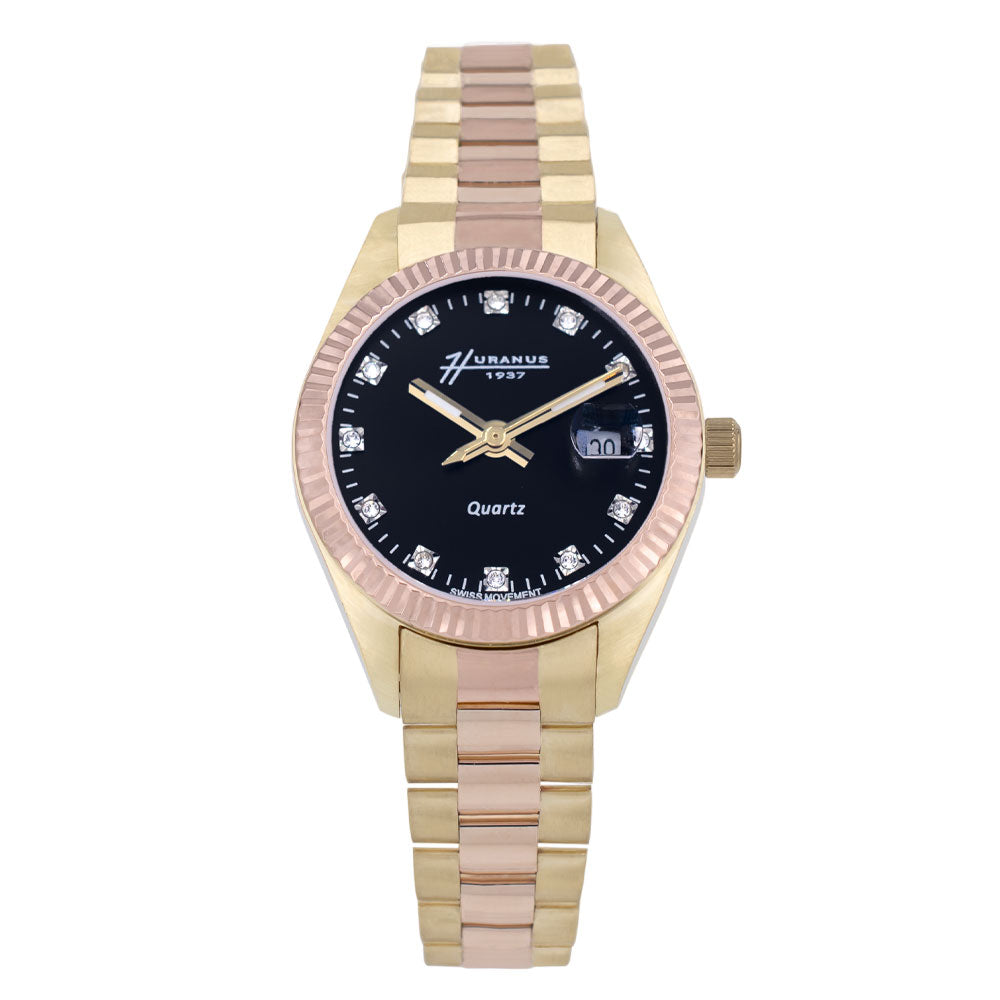 Huranus 1937 XR Lady Black Gold Watch