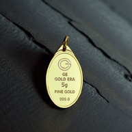 5 Grams Gold Pendant 24K – (KAABA) Design
