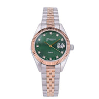 XR Lady watch in 18K rose & white gold | Green Dial