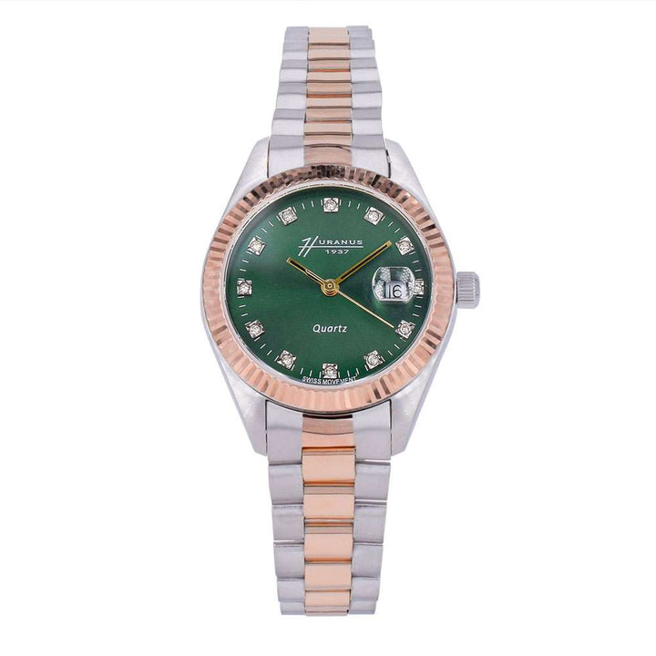 XR Lady watch in 18K rose &amp; white gold | Green Dial