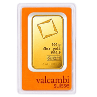 Valcambi  Bars 100 Gram