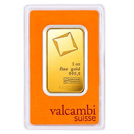 Valcambi Bars  1 Oz