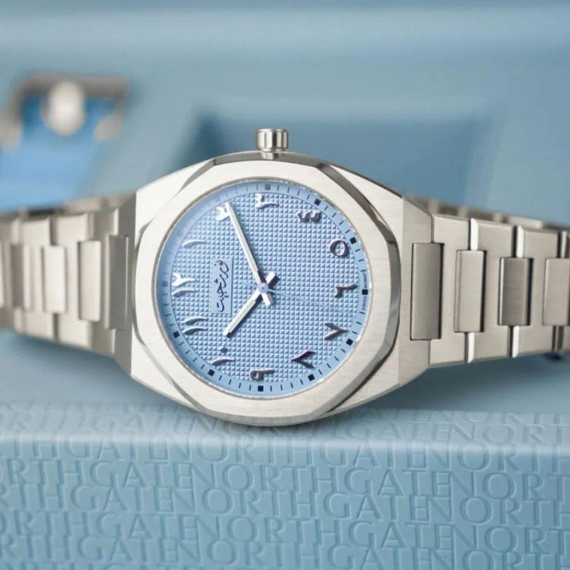 Northgate Sky Blue “Clou de Paris” Swiss Automatic