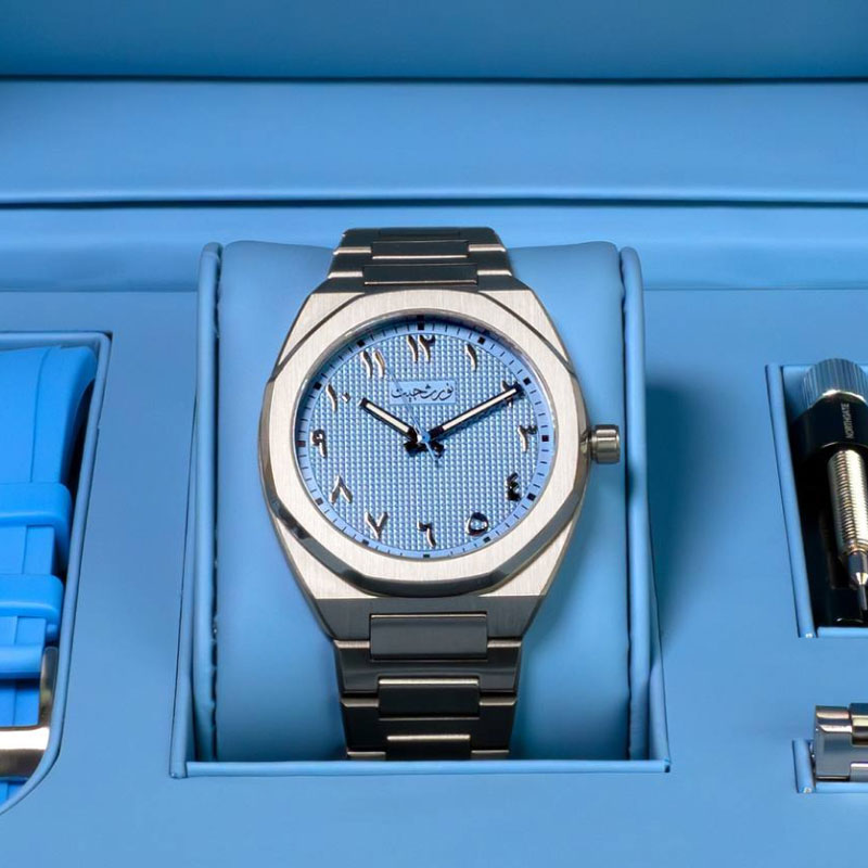 Northgate Sky Blue “Clou de Paris” Swiss Automatic