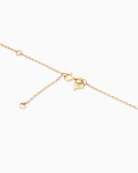 18K Gold 20-Stone Diamond Pendant Necklace – 0.10ct.