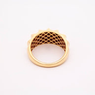 18K Gold Sculpted Dome Ring – 3g