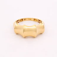 18K Gold Sculpted Band Ring – 2.40g