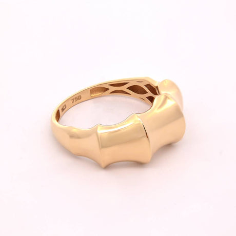 18K Gold Sculpted Band Ring – 2.40g