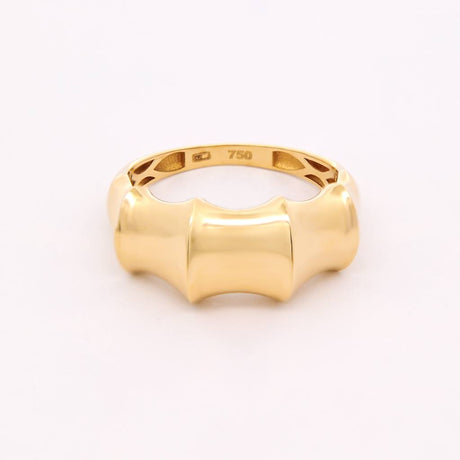 18K Gold Sculpted Band Ring – 2.40g
