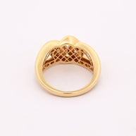18K Gold Interlocking Chain Ring – 5Gram