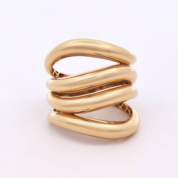18K Gold Bold Knot-Style Ring – 7 Gram