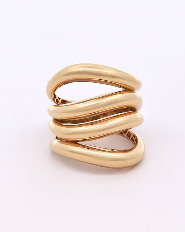 18K Gold Bold Knot-Style Ring – 7.40g.